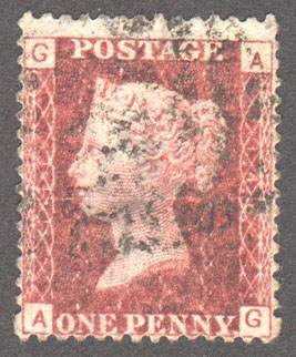 Great Britain Scott 33 Used Plate 146- AG - Click Image to Close